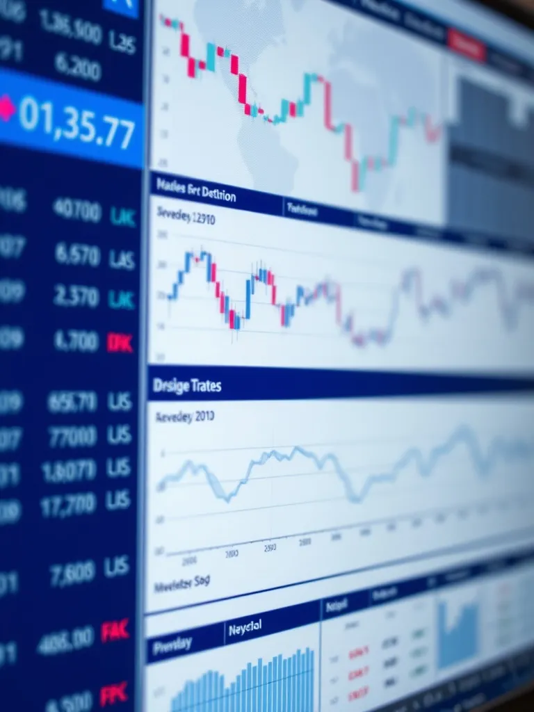 A high-resolution close-up of a professional financial softw