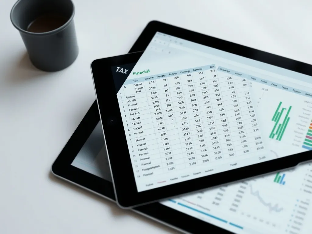 A clean, high-contrast photograph of a digital financial spr